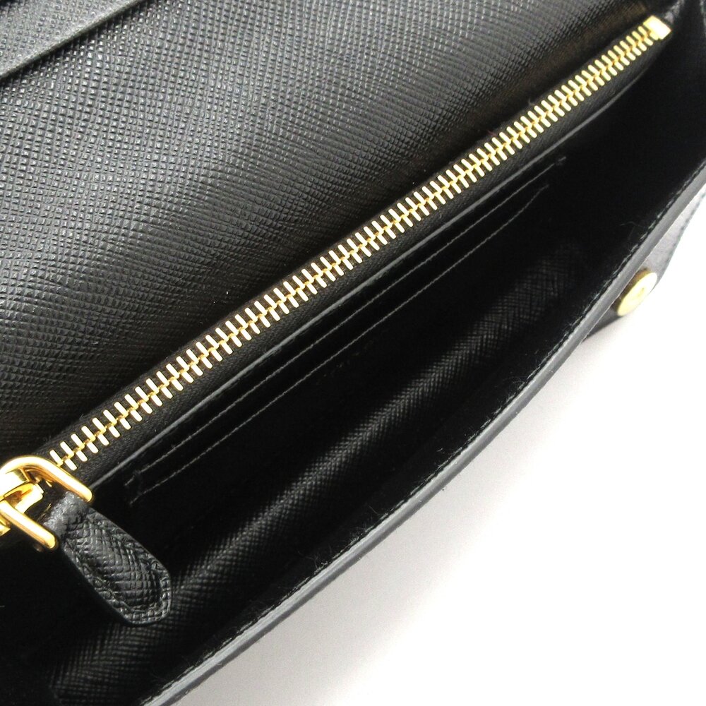 Prada Other Style Wallet 1DH029 Black Gold - Picture 4 of 6